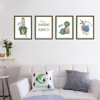 Decal dán tường hình khung ảnh trang trí