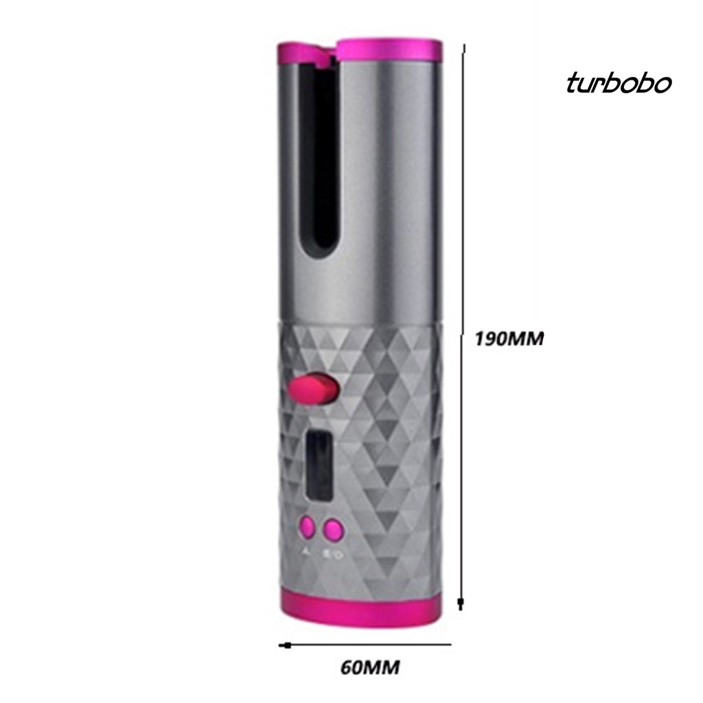 Máy uốn tóc Turbobo không dây màn hình LCD sạc USB tự động cho salon