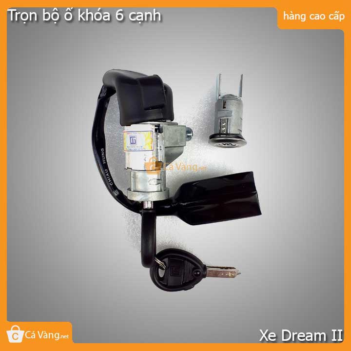 Ổ khóa xe Dream II, Thái (Khóa 6 cạnh) chất lượng tốt