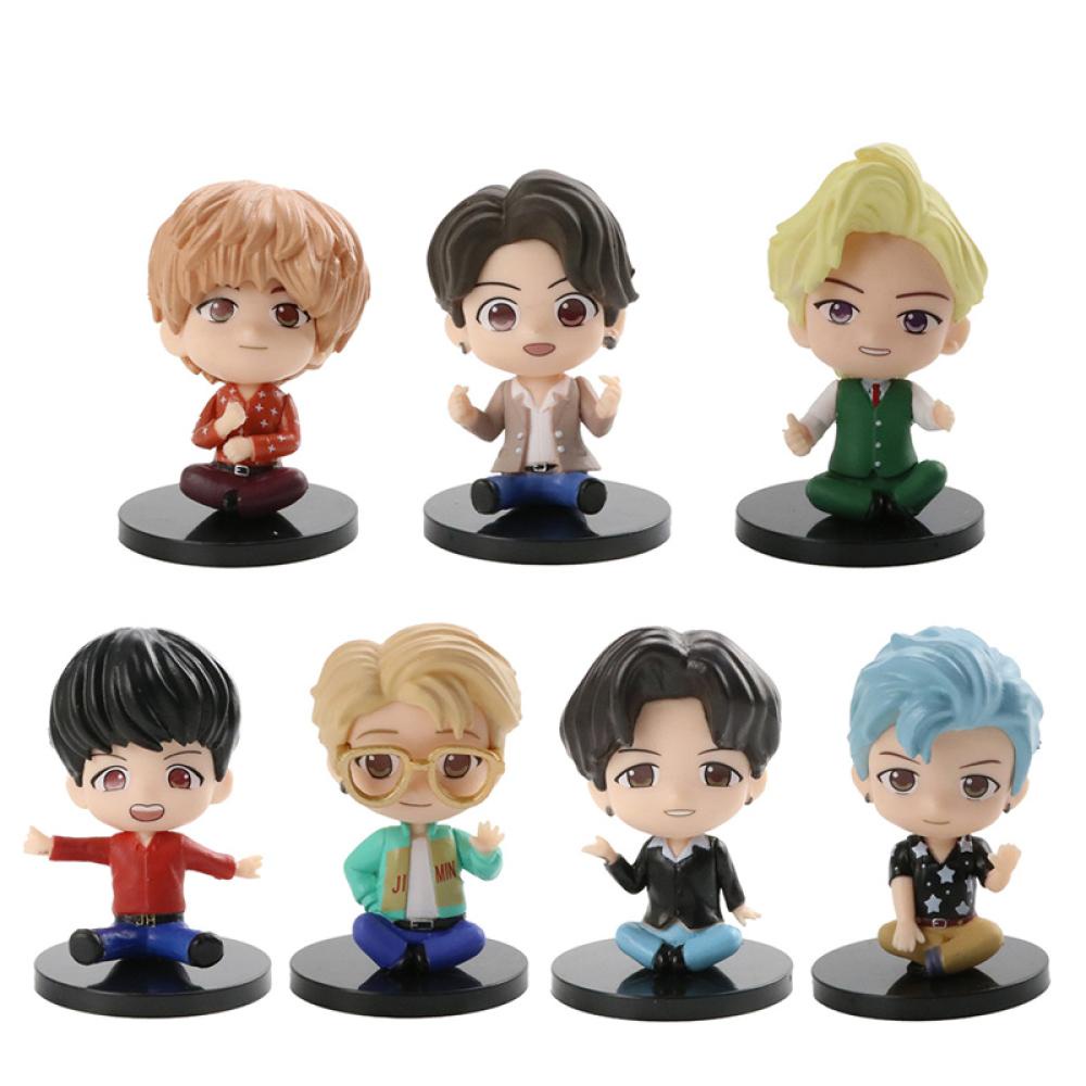 Bộ 7 Mô Hình Nhân Vật BT21 Mini Dễ Thương R5U6