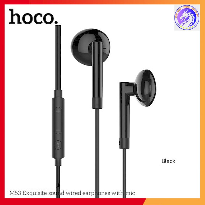 TAI NGHE NHỰA TPE JACK 3.5MM CÓ MIC HOCO M53 - DÀI 1.2M