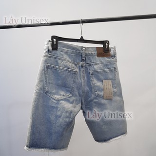 Quần short jeans thêu