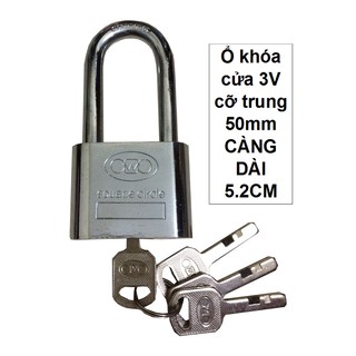 Ổ khóa cửa cỡ trung 50 MM CÀNG DÀI 5.2CM( 3V)