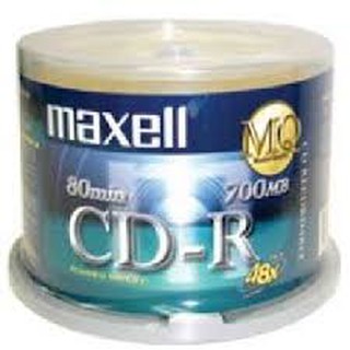 [Mã EAGLCL2MIL giảm 7% đơn 2 triệu]hộp Đĩa Trắng CD Maxell 700Mb 50 chiếc