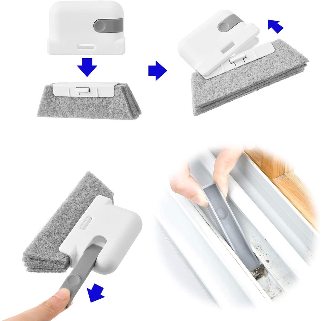 Bàn Chải Làm Sạch Rãnh Cửa Sổ 2 Trong 1