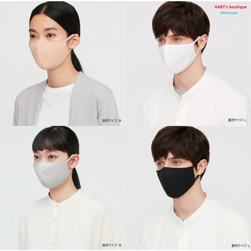 UNIQLOJAPAN_Khẩu trang vải (3 lớp) công nghệ Airism (Nam/ Nữ/ Trẻ em) - AIRism Mask ❄️
