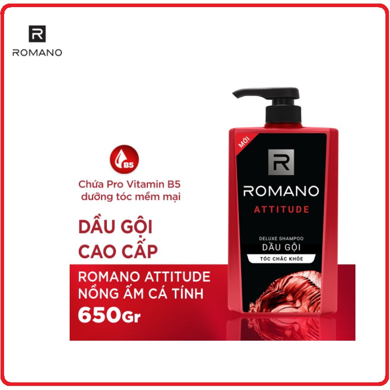 Dầu Gội ROMANO Hương Nước Hoa Chai 650g