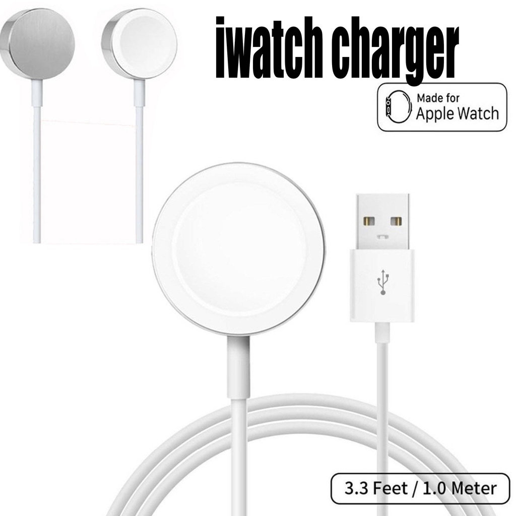 Cáp Sạc Không Dây Nam Châm 1m Cho Apple Watch Series 6 Se 5 4 3 2 1 Kích Thước 38mm 40mm 42mm 44mm