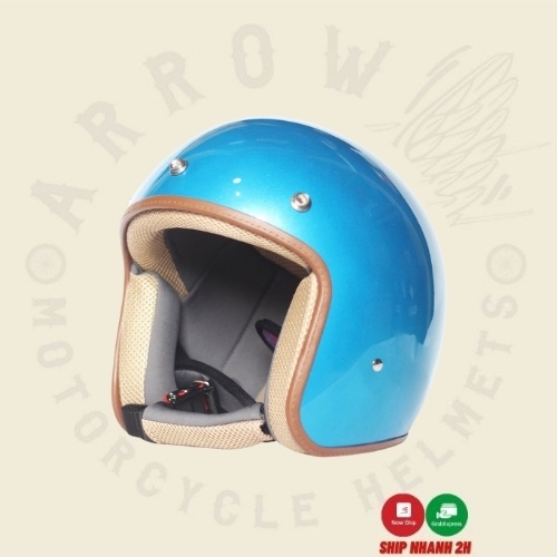 Mũ bảo hiểm 3/4 Raws vintage racer nhiều màu, nón bảo hiểm 3/4 Thái Lan - Arrowshop.vn