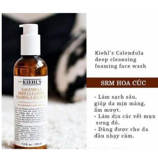 Sữa rửa mặt Hoa Cúc Kiehl's Calendula Deep Cleansing Foaming Face Wash