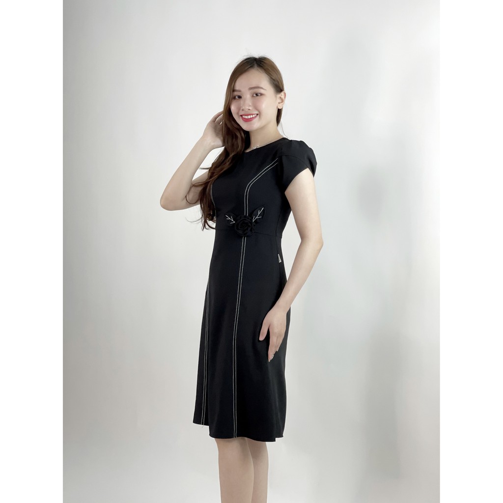 Đầm công sở dáng suông Basic phù hợp nhiều lứa tuôi Emvy K39 | BigBuy360 - bigbuy360.vn