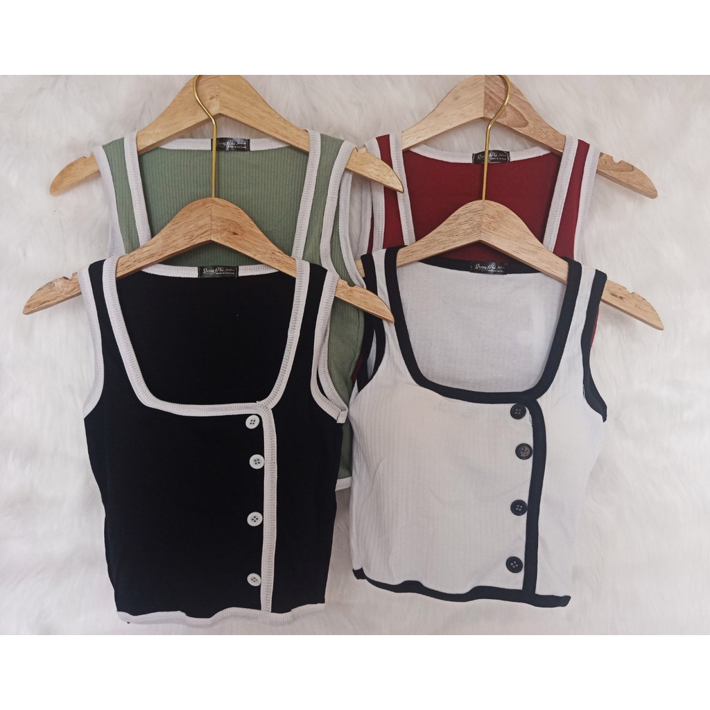 Áo Croptop kiểu có mút ngực TDFashion:001, chất liệu thun gân tăm thoáng mát, dáng Ôm Body gợi cảm thoáng mát