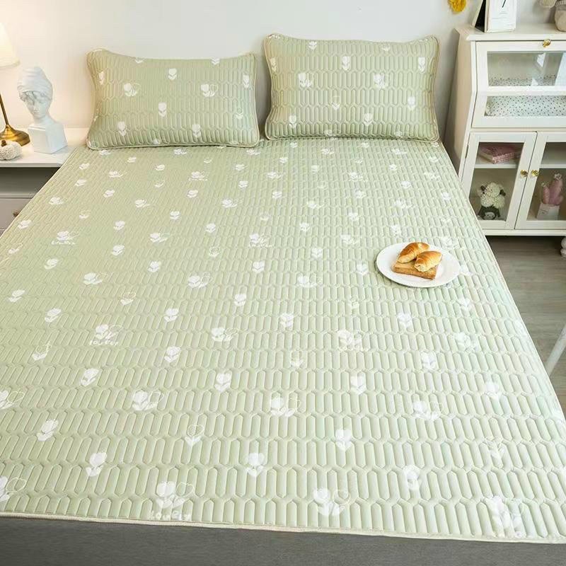 CHIẾU ĐIỀU HOÀ CAO SU NON HOA TRẮNG GỒM 2 GỐI +1 CHIẾU CỦA NHÀ ANHDUONG BEDDING