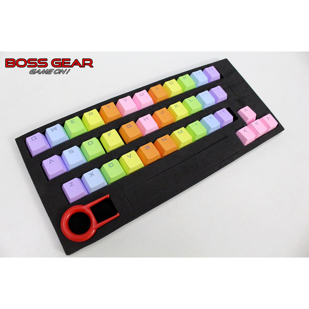 Bộ Keycap PBT 37 Phím Rainbow ( Nhựa PBTDouble-Shot Xuyên LED )