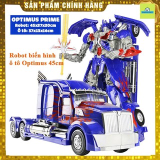 (Siêu to) Robot biến hình ôtô Transformer cao 45cm mẫu Optimus Prime 6699-12D 🌸FREESHIP🌸- đồ chơi trí tuệ cho bé