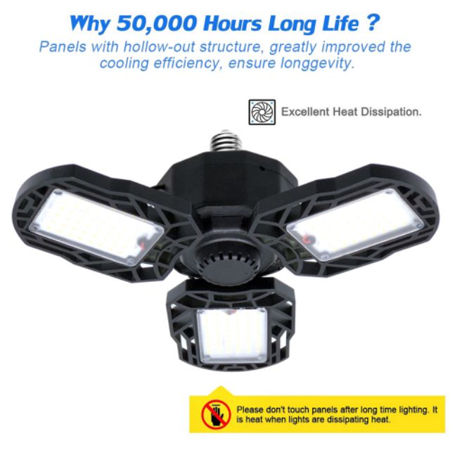 Đèn Led 3 cánh siêu sáng tiết kiệm năng lượng