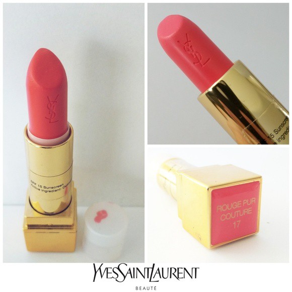 Son Lì YSL 17 Rose Dahlia Màu Cam Hồng