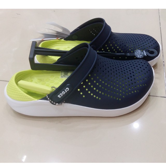 Sục Cross Literide màu xanh than cho nam nữ - Lót vàng xanh đế trắng (CR418) | BigBuy360 - bigbuy360.vn