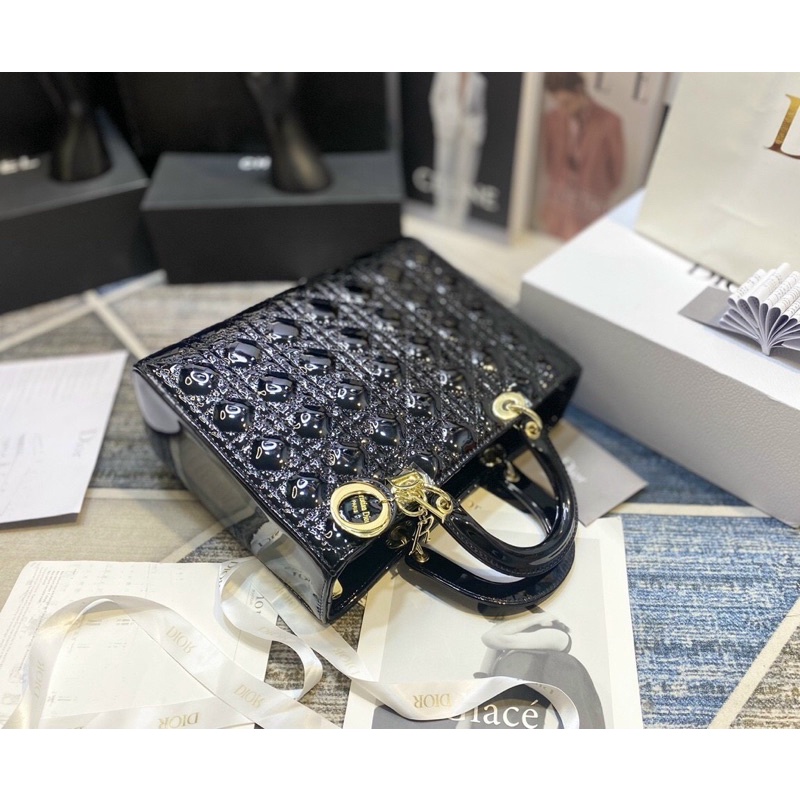 Túi xách nữ Dior lady 7 ô - túi công sở size 30