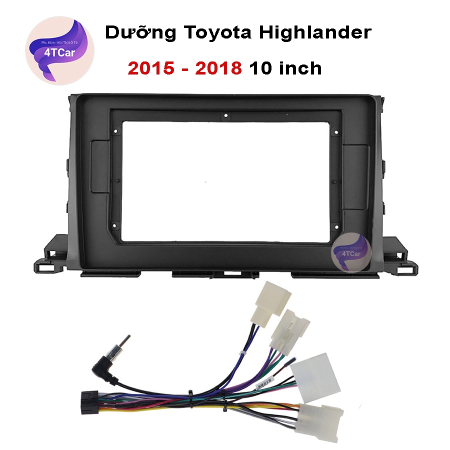 Mặt dưỡng Highlander 2015-2018 (10 inch) có CANBUS