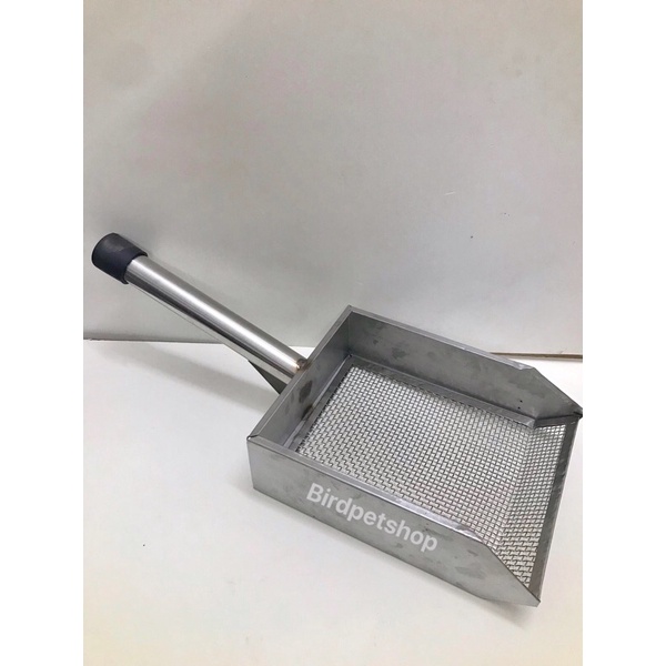 Sàng lọc cát, thóc cho gà chim ăn dễ dàng chất liệu inox cứng nặng chắc tay 520g
