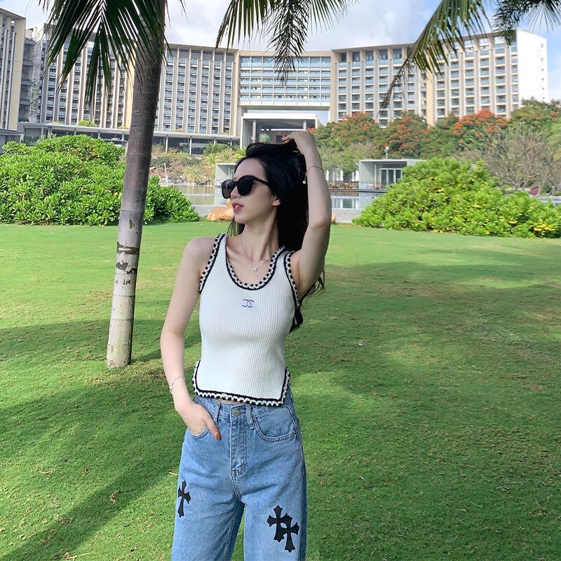 Áo ba lỗ sát nách len montogi viền chất tăm co dãn