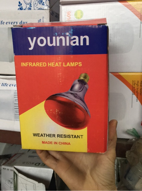 Bóng úm gà dành sưởi ấm gia súc, gia cầm 45W, 75W, 100W, 150W, 175W, 200W, 250W | BigBuy360 - bigbuy360.vn