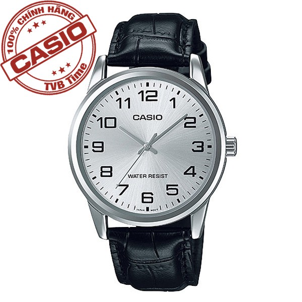 Đồng hồ nam dây da Casio Standard chính hãng Anh Khuê MTP-V001L-7BUDF