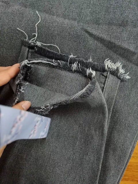 quần baggy xám khói ulzzang order quần jean xám dáng hàn quốc ẢNH THẬT CUỐI HÌNH | BigBuy360 - bigbuy360.vn