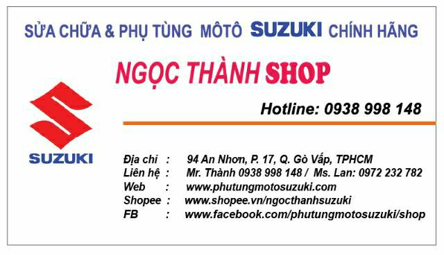 Cặp Logo chứ Suzuki thùng xăng GN125