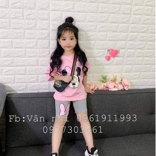 Sale Bộ thun cottong bé gái từ 20-30kg