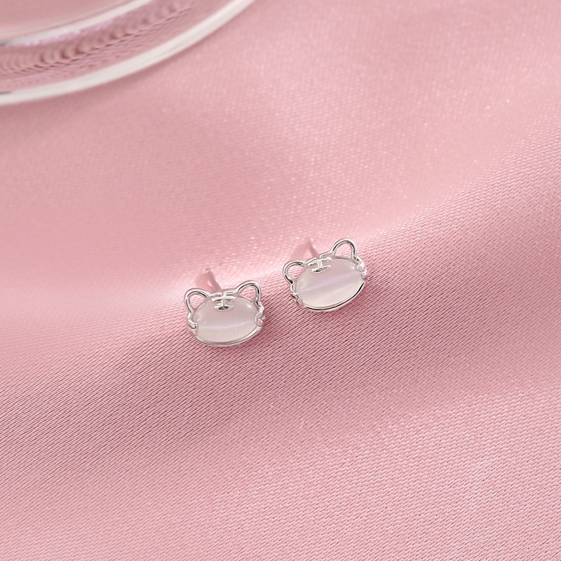 Khuyên tai bạc 925 hình đầu hổ năm mới thời trang cho nữ