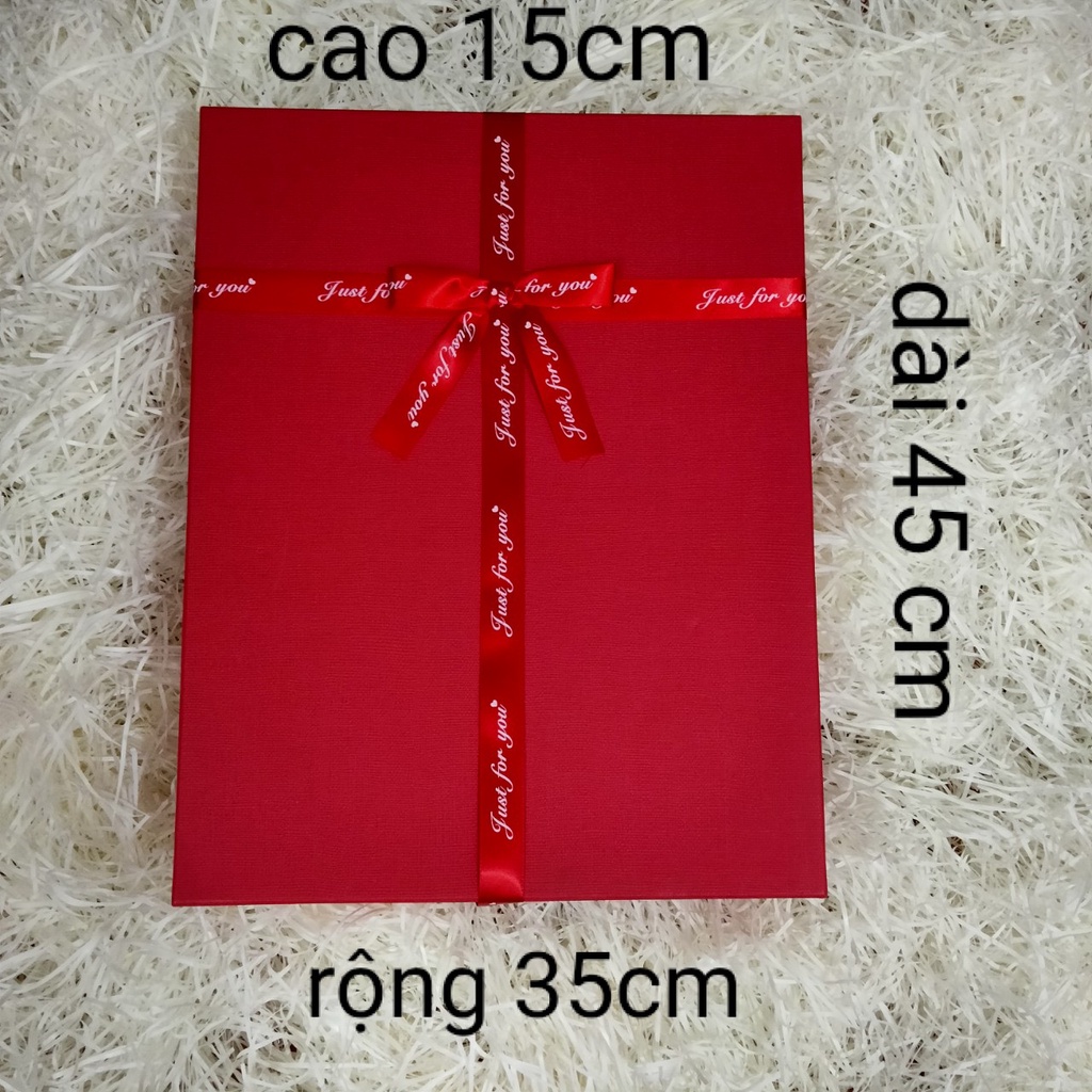 [SIÊU ĐẸP, SIÊU TO KHỔNG LỒ]Hộp quà hình chữ nhật size khổng lồ( kích thước 45cm x 35cm x 15cm)