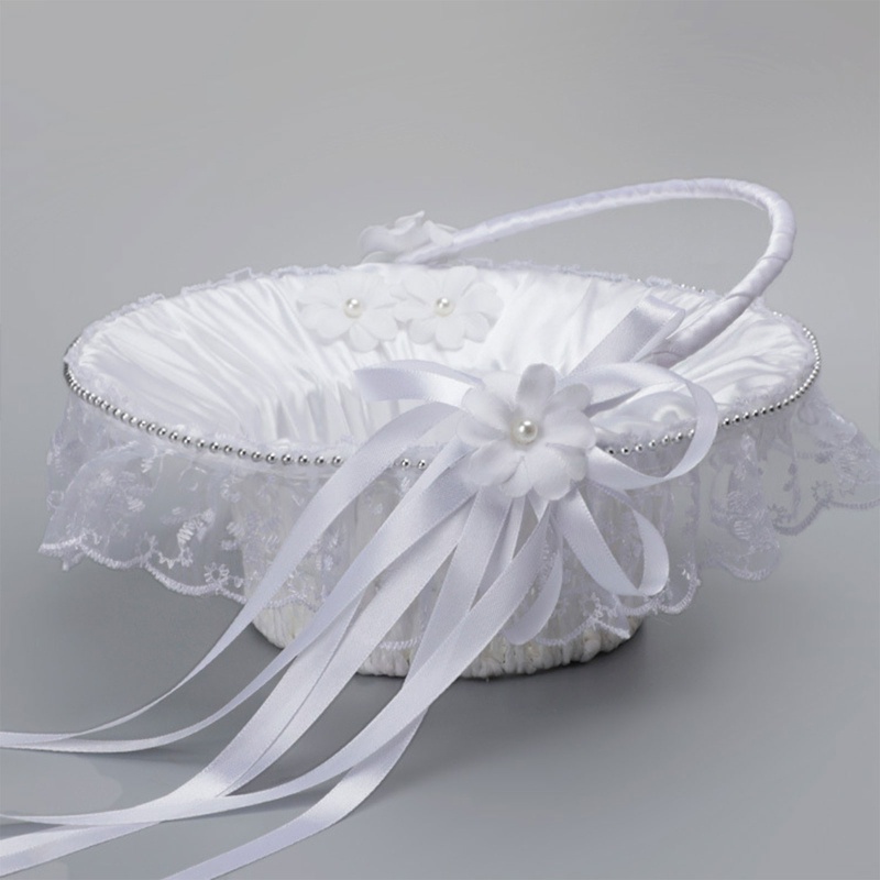Giỏ Hoa Mộc Mạc Handmade Phong Cách Phương Tây Dùng Để Trang Trí Tiệc Cưới