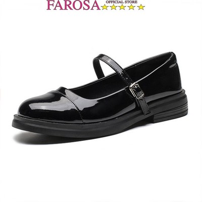 Giày búp bê nữ dáng mary janes FAROSA phối màu phong cách năng động cực hót V44