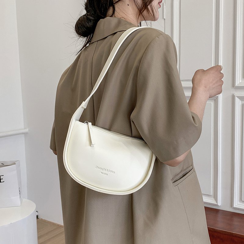 Túi Đeo JASMIN NOIR Chéo Hình Bán Nguyệt Thời Trang Nữ