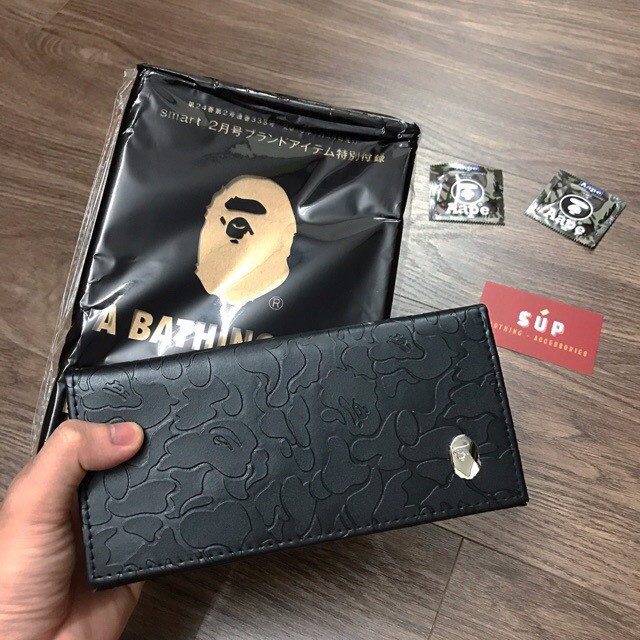 VÍ BAPE - A BATHING APE - WALLET BAPE Full Box