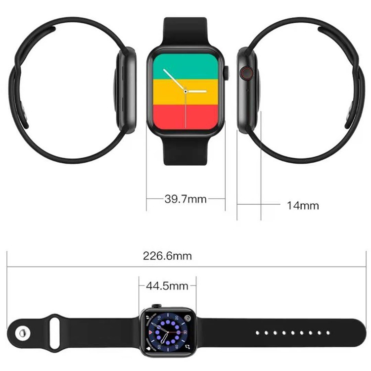 [Smart Watch T500+] Đồng hồ thông minh T500+ Seri 6 - Cài hình nền - Màn hình tràn viền  - Phiên bản nâng cấp mới nhất