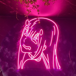 Đèn trang trí led neon sign hình ZERO TWO