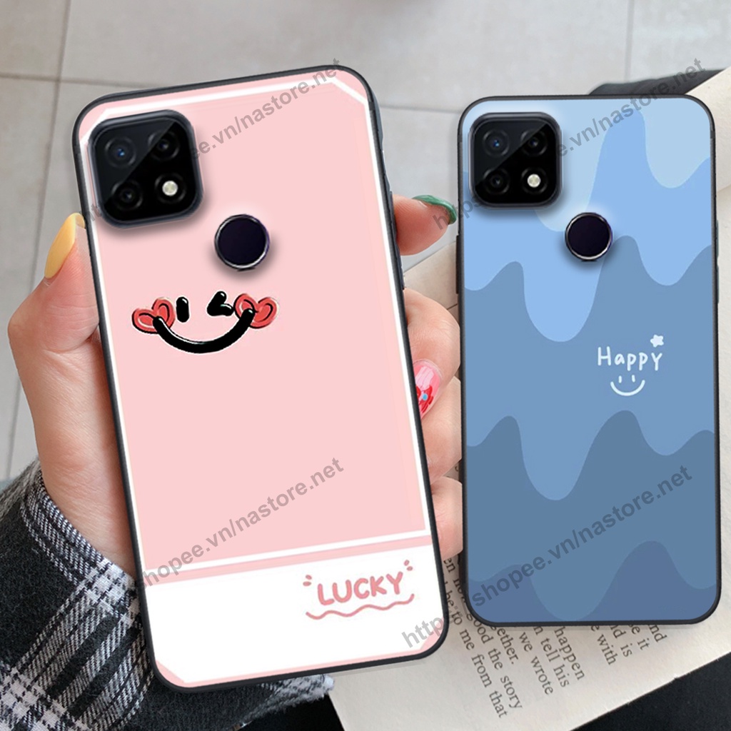 Ốp lưng Realme C20 / Realme C21Y / Realme C25 / Realme C25S mặt cười, họa tiết caro đơn giản đẹp cute