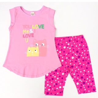 Bộ bé gái quần legging