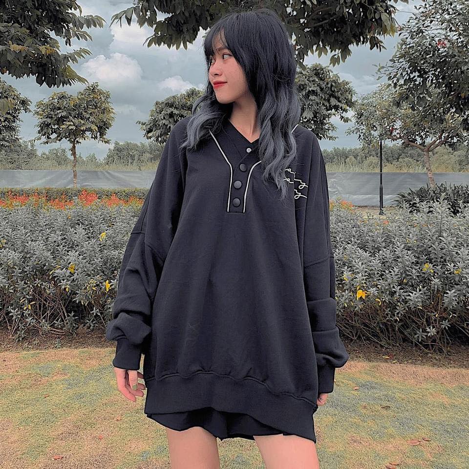 Áo tay dài nỉ sweater BABY ulzzang - không kèm sơ mi trắng (ẢNH THẬT)-JAYSTOREE2