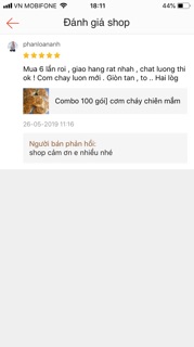 [ -Combo 60 gói] cơm cháy chiên mắm