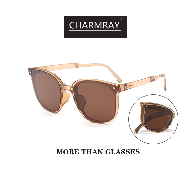 Kính mát CHARMRAY phân cực gọng TR90 gấp gọn lại được thời trang dành cho nữ