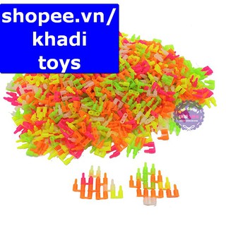 Đồ chơi lắp ráp nút tròn xếp hình cho bé (500 gram - khoảng 760 nút)