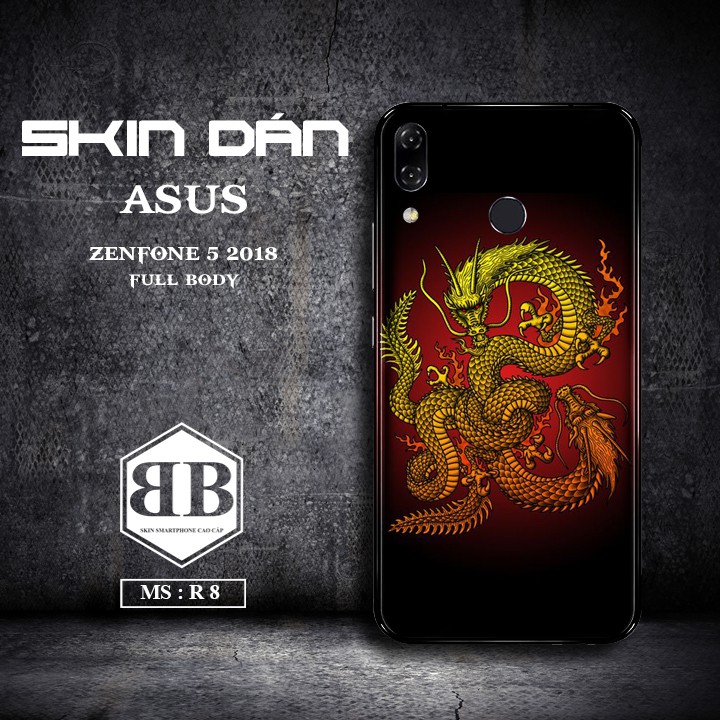 Bộ Skin Dán Asus Zenfone 5 2018 dùng thay ốp lưng điện thoại nhiều mẫu mới nhất năm