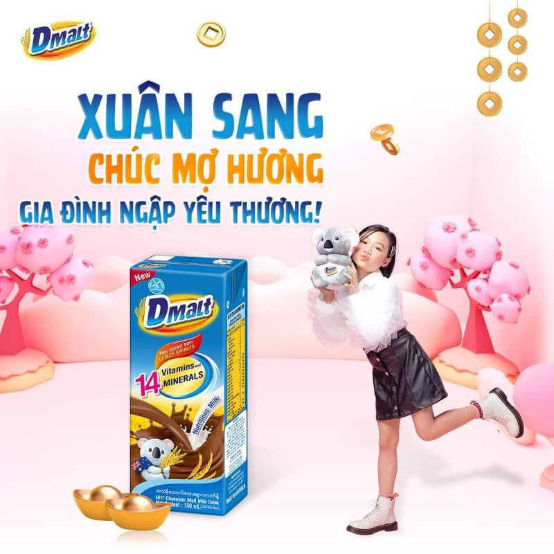 Sữa Dmalt 1 lốc úc date 2.2022