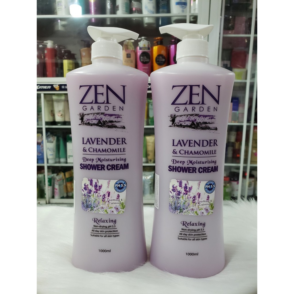Sữa Tắm Zen Garden Shower Cream Lavender &amp; Chamomile 1000ml