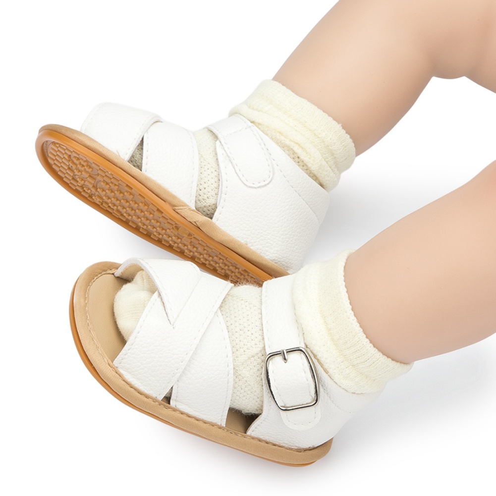 Xăng đan Da PU Mềm Mại Thoáng Khí Dành Cho Bé Trai Và Bé Gái Tập Đi