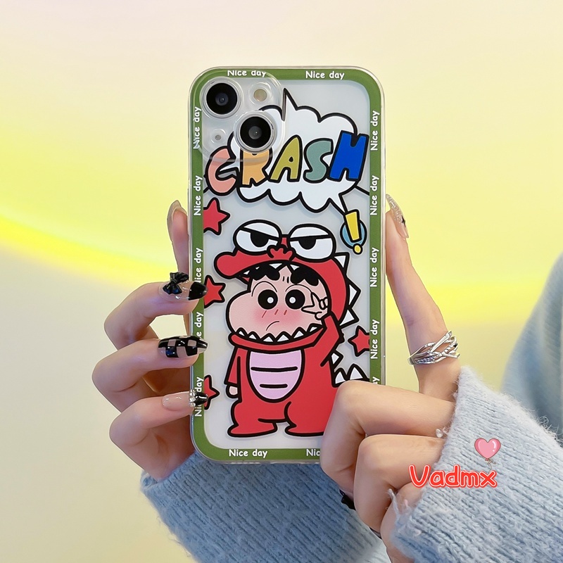 Ốp Điện Thoại TPU Hình Cậu Bé Bút Chì Cho OPPO Reno 8Z 7Z 6Z 4Z 4F 5F 8 7 5 4 Lite 7 6 5 4 3 Pro SE 2Z 2F 2 Z R17 R15 Pro R11 R11S Vỏ Bọc Màu Trắng In Họa Tiết Shin-chan Dễ Thương Cho Bé
